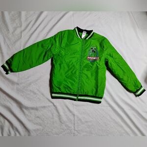 Green Minecraft Bomber Jacket